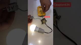 DC MOTOR İLE 220 VOLT LUK LED AMPULU ÇALIŞTIRMAK [upl. by Lenwood]