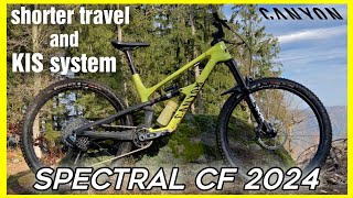 Canyon spectral CF 2024  new MTB gets less suspension [upl. by Bollen]