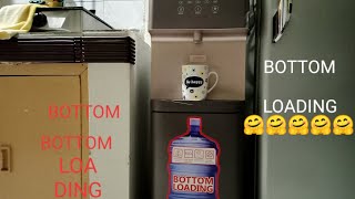 Trying TO USE our NEW bottom loading water dispenser [upl. by Yanaton]