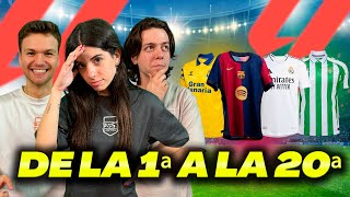 HACEMOS EL RANKING DE CAMISETAS DE LALIGA 2425 [upl. by Eyaj]