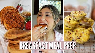 KETO BREAKFAST MEAL PREP Keto Egg Bites amp Keto Waffles TWO EASY BREAKFAST MEALS ONLY 2 NET CARBS [upl. by Alrrats107]