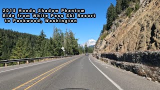 2015 Honda Shadow Phantom Ride from White Pass Ski Resort to Packwood Washington on Highway 12 [upl. by Neelrad201]