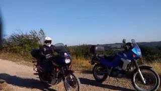 Honda transalp 600 Yamaha xtz 660 offroad enduro [upl. by Aicylla]