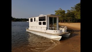 Pontoon Houseboat Build quotShanty Boatquot Episode 2 of 8 [upl. by Ettezyl]