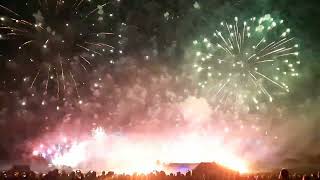 Feuerwerk von BurningHeide 10 5Pyroworkshop Stemwede [upl. by Arymahs848]