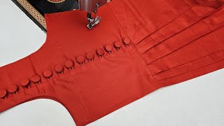 Very Creative and Latest Dori And Pintucks Kurti Design Cutting and Stitching [upl. by Aeslehs557]