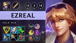 Ezreal Mid vs Sylas Triple Kill Unstoppable  NA Challenger Patch 1421 [upl. by Bbor]