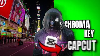 PANTALLA VERDE CON CAPCUT Efecto CHROMA KEY TUTORIAL✅ [upl. by Anileme]