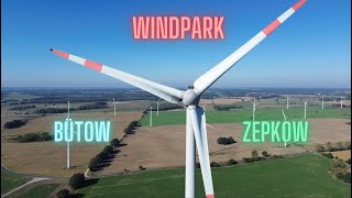 Windpark BütowZepkow aus der Luft  DJI mini 3 [upl. by Hellene]