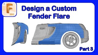 Design a Fender Flare in Fusion 360  Designing an Over Fender  Part 1 Fusion360 CarDesign [upl. by Hughie919]