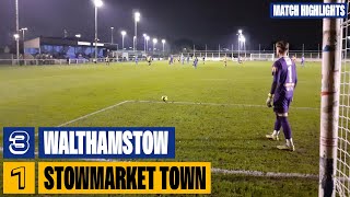 Walthamstow 31 Stowmarket Town  Match highlights [upl. by Irmo]