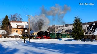 Die Fichtelbergbahn  Winterimpressionen [upl. by Ynomrah219]