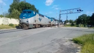 Morning Amtrak Trifecta Railfanning in Raleigh and Cary 9142024 [upl. by Theodor]