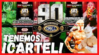 🚨CMLL ANIVERSARIO 90 cartel completo 👉🏻 EXPLICACIÓN 😱 [upl. by Ytsanyd]