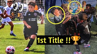 Mateo Messi Wins His First Title with Inter Miami against Strikers Fc  Legends Cup Champions [upl. by Petuu]