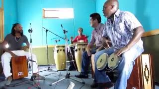 AfroPeruvian Percussion Performance with Congas Bongos and Cajons [upl. by Lyell906]