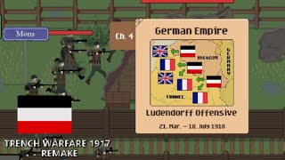 German Campaign Ludendorff Offensive Chapter 4  Trench Warfare WW1 Gameplay [upl. by Ahsiekan]