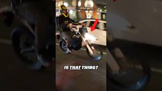 Electric dirt bike vs overconfident rider 😳 surron bikelife [upl. by Letnuahs]