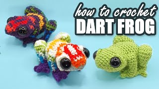 Crochet a cute rainbow frog Crochet Pattern [upl. by Anera641]