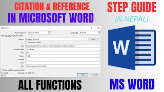 How to add citations and references in MS Word [upl. by Ultima601]