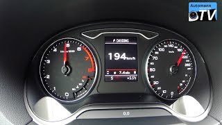 2015 Audi A3 14 TFSI ultra 150hp  0200 kmh acceleration 1080p [upl. by Ellenahs]