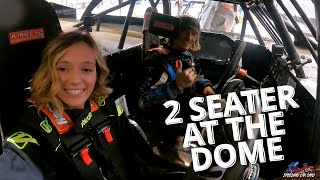 2 Seater with Tyler Carpenter at the 2023 Gateway Dirt Nationals hits the wall [upl. by Htabazile]