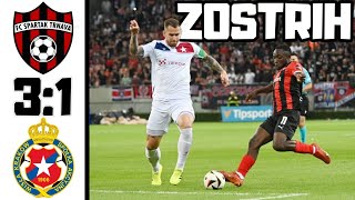 SPARTAK TRNAVA vs WISLA KRAKOW 31 ZOSTRIH  NEUVERITEĽNÝ COMABACK 3 predkolo Konfečnej Ligy [upl. by Ltsyrk]