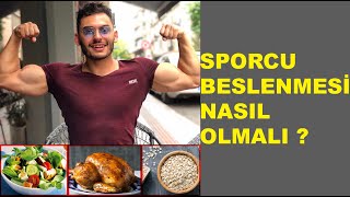 Sporcu Beslenmesi Nasıl Olmalı  Anlatım ve Örnek Program [upl. by Manard]