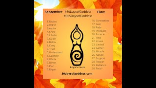 30DaysofGoddess September Practice Update Flow [upl. by Atnicaj]