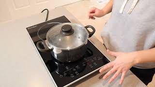 12 Inch Electric Cooktop Review  2000W Cooksir 110v Builtin and Countertop Electric Stove Top [upl. by Bodkin426]