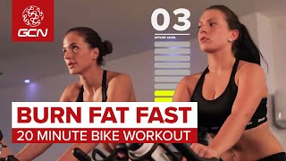 Burn Fat Fast 20 Minute Bike Workout [upl. by Clerc]