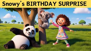 Snowys Birthday Surprise Bedtime stories for kids in English Animated Fairy Tales [upl. by Anzovin]