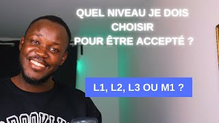 CAMPUS FRANCE 🇫🇷  QUEL NIVEAU CHOISIR POUR ÊTRE ACCEPTÉ  IL FAUT RÉTROGRADER [upl. by Amehsat]