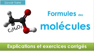 Atomes et molécules symboles formules et modèles 🧪  chimie collège niveau 4ème et plus [upl. by Suk]