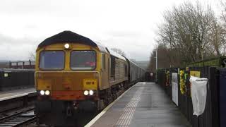 GBRF 66714 Cromer Lifeboat 6M36 DraxLiverpool Biomass terminal 30122023 [upl. by Niu]