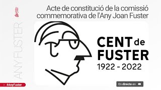 🏛✍ Acte de constitució de la comissió commemorativa de lAny Joan Fuster [upl. by Rhianna300]