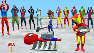 SpiderMan challenges street performance and is attacked by joker vs venom  Game GTA 5 superheroes [upl. by Bethanne109]