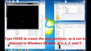 Dosbox Windows 98 How to Mount Another Hard Drive [upl. by Ahsyt]