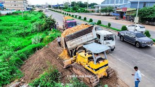 SUMMARY Video Working 3days From Start to final Project by Excellet skill Driver Dozer KOMATSU D31P [upl. by Alyt]