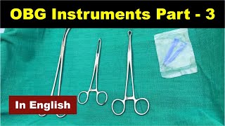 OBG instruments Part3 English  Nursing Lecture [upl. by Aznaed509]