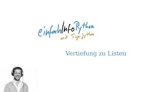 25 Vertiefung zu Listen  Python mit TigerJython [upl. by Merritt894]