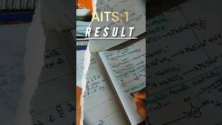 PW AITS1 RESULT 🥺 Mock test  study neet shorts [upl. by Kendra]