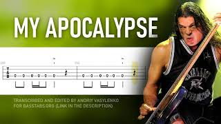 Metallica My Apocalypse ISOLATED BASS  TABS [upl. by Tallula]