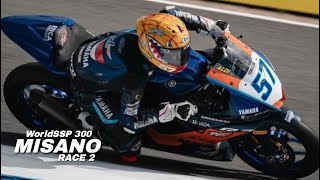 STUNNING Aldi Satya Mahendras Victory in Misano WorldSSP300 Race 2 worldsbk wsbk aldisatya [upl. by Sibyls]