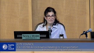 Seattle City Council Meeting 722024 [upl. by Enyluqcaj]