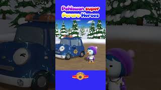 Pahlawan Super Pororo Heroes  RESCUE PORORO  lagupororo laguanakanak shorts kids [upl. by Aznola]