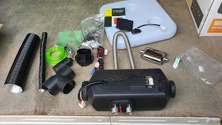 Vevor Diesel ⛽️ 8KW 40W remote Parking Heater for Truck Van Campervan unboxing 10L Tank 265 gallons [upl. by Netsyrc826]