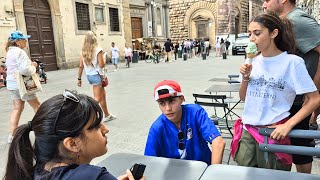 Exploring Florence Trying the Most Delicious Ice Cream in Italy [upl. by Uahc]