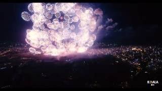 RecordBreaking Fireworks over Zurrieq Malta [upl. by Annaoy]