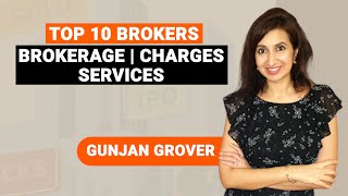 Top 10 Brokers in India 2021  Best Brokerage and Charges  Gunjan Grover [upl. by Alilahk]